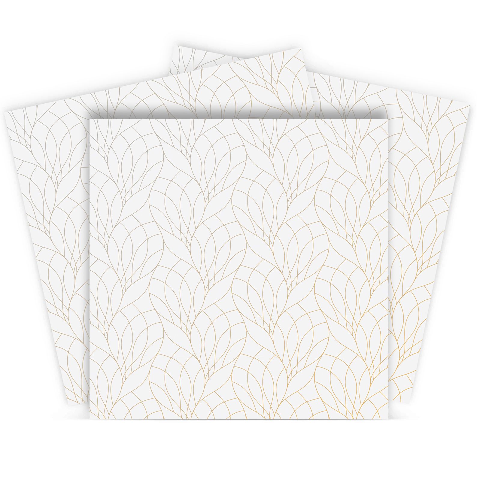 Elegante Blad Wandtegels - 24 st