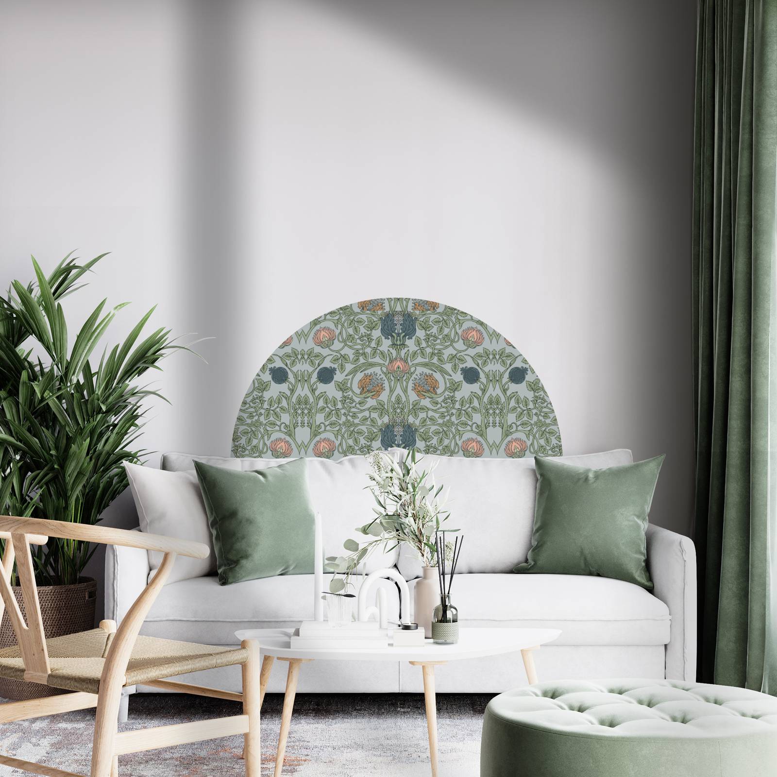 Muursticker - Bloemmotief