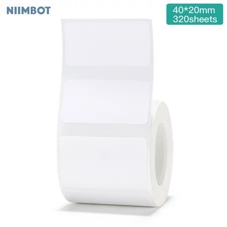 NIIMBOT Labels Stickers B21 Serie 40 x 20mm / 320 stuks / Wit