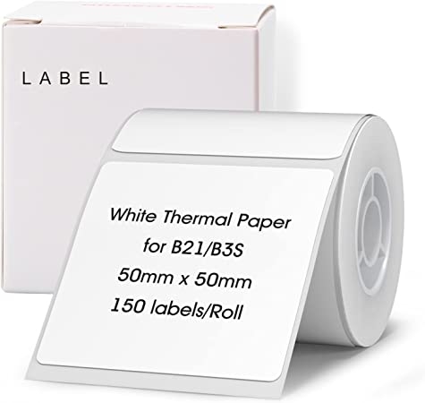 NIIMBOT Etiketten Stickers B21/ B3S 50 x 50mm / 150 stuks / Wit