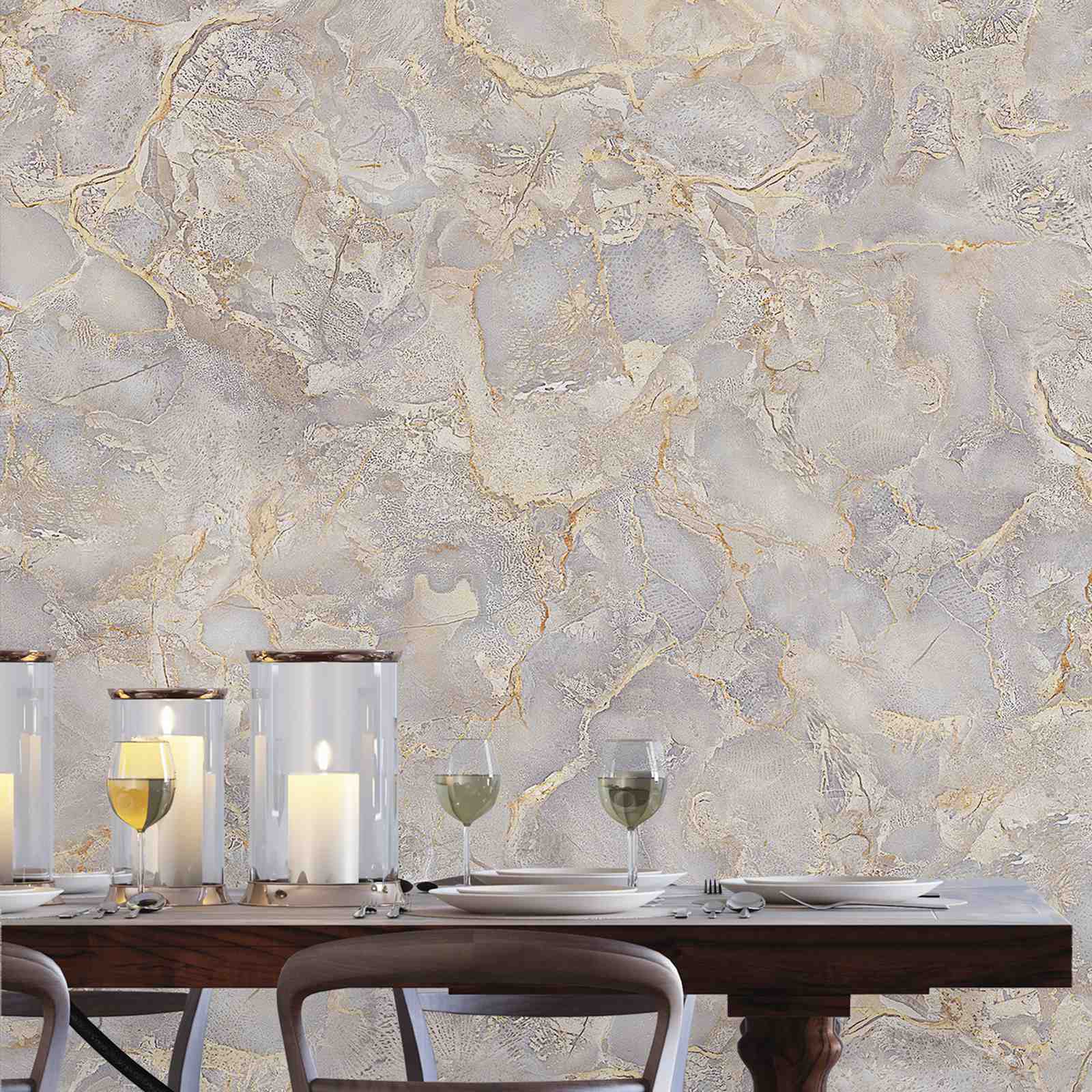 Behang - Textuur Steen Design