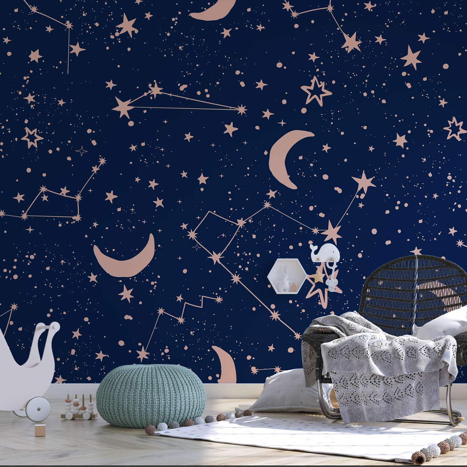 Behang - Sterrennacht Constellaties