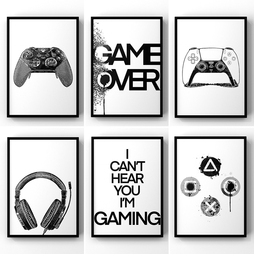 Posters - GAME OVER / set van 6